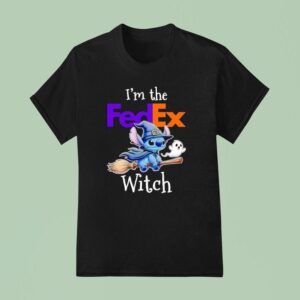 Stitch Ghost I M The Fedex Witch Halloween T Shirt