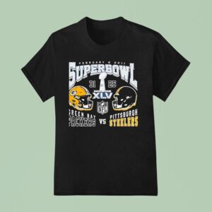 Superbowl Xlv Green Bay Packers Vs Pittsburgh Slers T Shirt