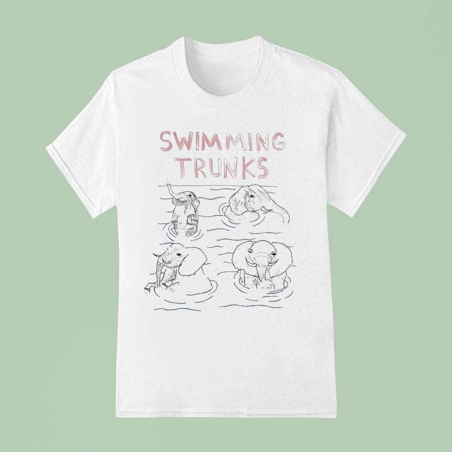 Swimming Trunks Elephan T Shirt