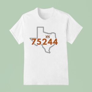 Texas Longhorn Map T Shirt