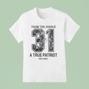 Thank You Charlie Kirk A True Patriot Signature T Shirt