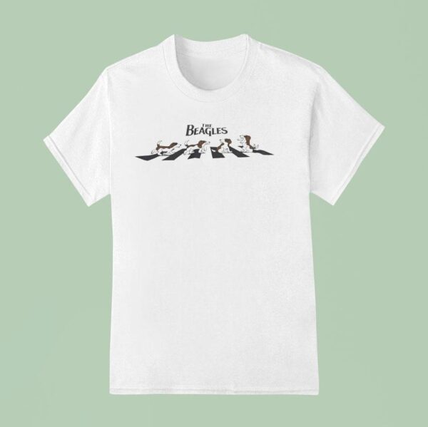 The Beagles Walking Crossing T Shirt