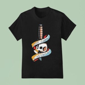 The Fat Electrician Death Before Dishonor Skull Knife T Shirt