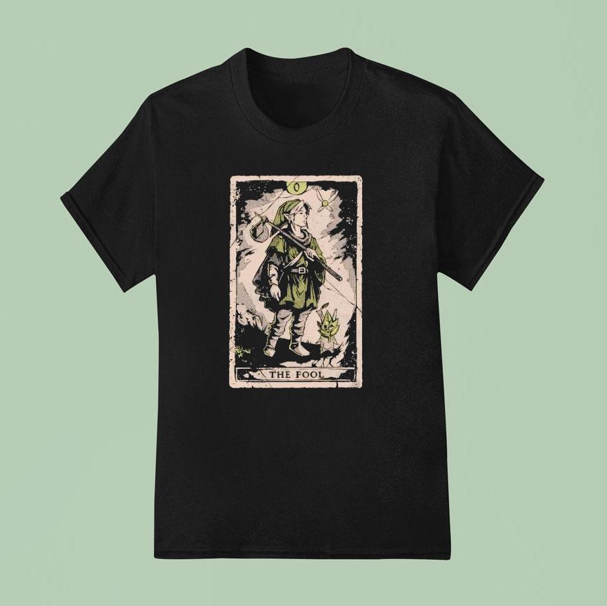 The Fool A Tarot Card Style Link T Shirt