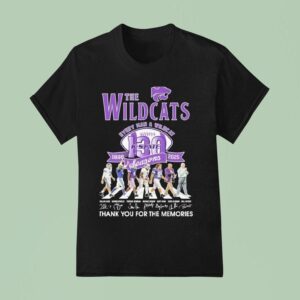 The Kansas State Wildcats Football Th Anniversary Season Every Man A Wildcat Thank You For The Memories Road Abbey Signatures T Shirt