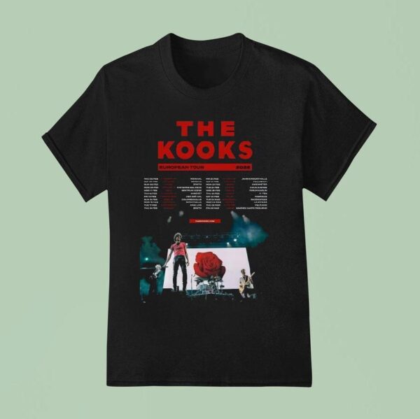 The Kooks European Tour Dates T Shirt