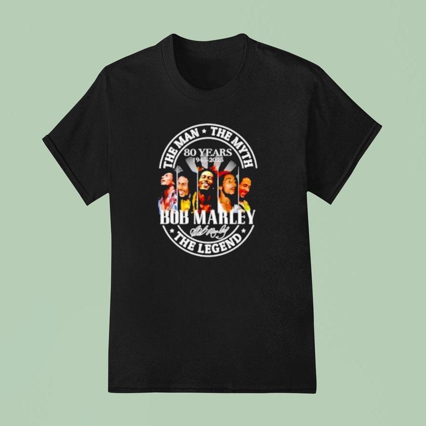 The Man The Myth The Legend Bob Marley Years T Shirt