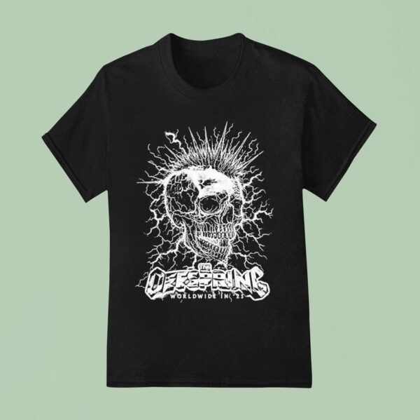The Offspring Mohawk Worldwide Tour Skull T Shirt