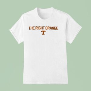 The Right Orange Tennessee Volunrs Logo T Shirt