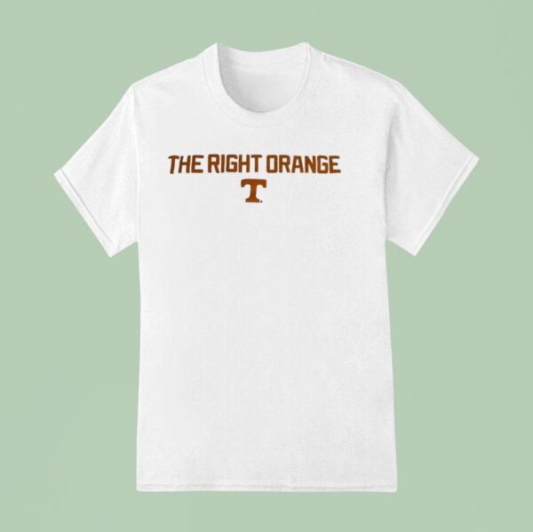 The Right Orange Tennessee Volunrs Logo T Shirt