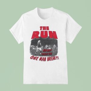 The Run How Many Tackles Can One Man Break Nebraska Cornhuskers Football T Shirt