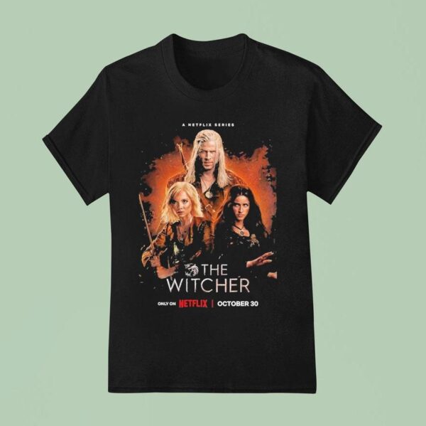 The Witcher Season New Revealed On Netflix Releasing October Fantasy Series T Shirt