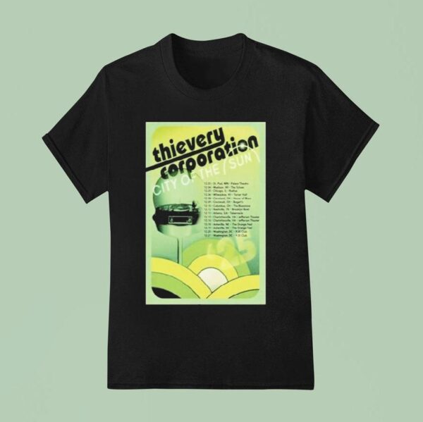 Thievery Corporation City Of The Sun Dec Tour T Shirt