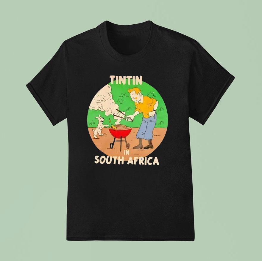 Tintin And Snowy In South Africa T Shirt