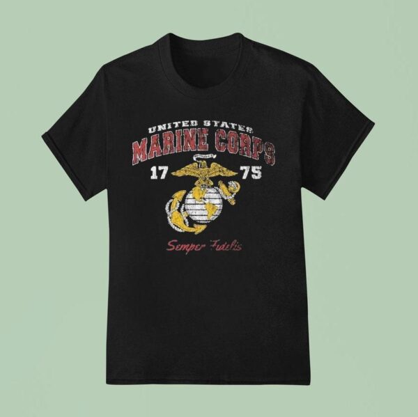 United States Marine Corps Semper Fidelis Eagle And Globe T Shirt