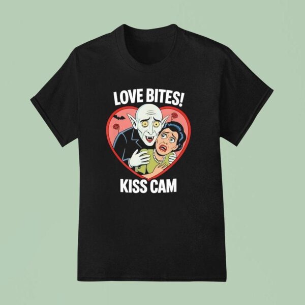 Vampire Love Bites Kiss Cam Parody Halloween T Shirt