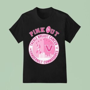 Vanderbilt Commodores Pink Out Tackle Breast Cancer T Shirt