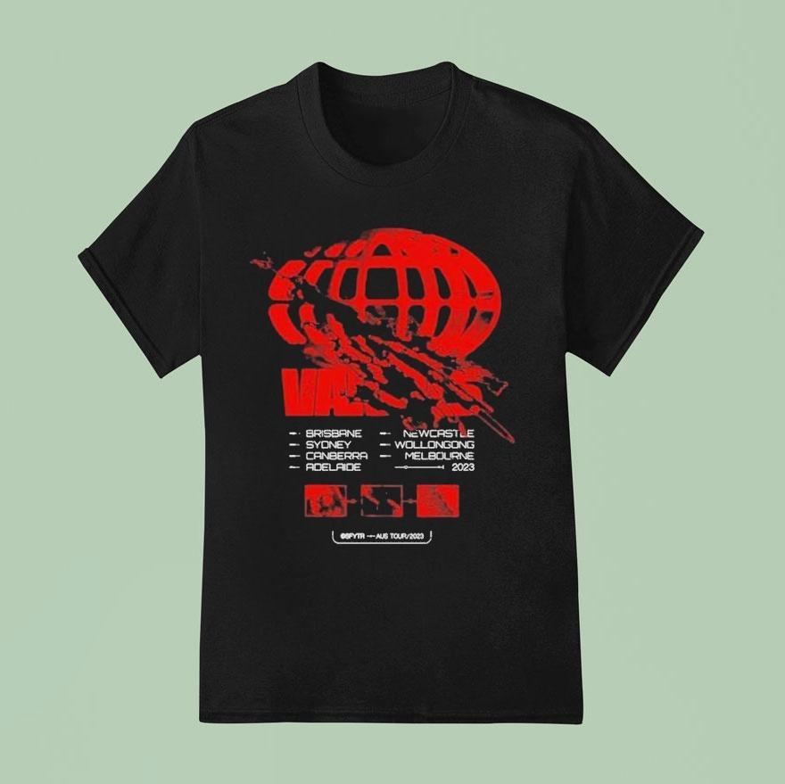 Varials Australian Tour Dates Globe T Shirt