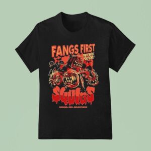 Warhammer Squig Fangs First They Bite You Die Round Red Relentless T Shirt