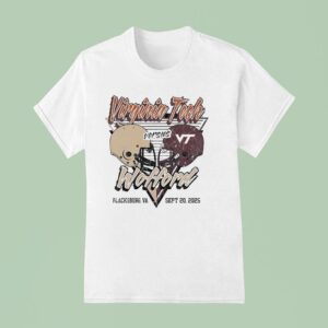Wofford Terriers Vs Virginia Tech Hokies Football Helmet T Shirt