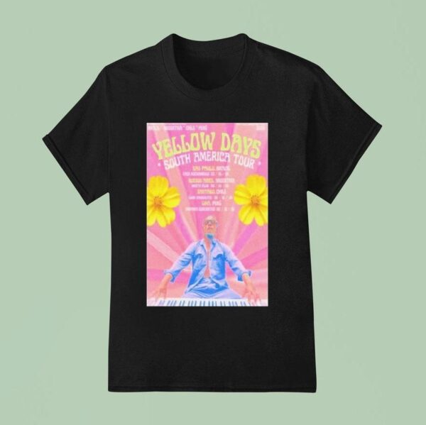 Yellow Days South America Tour October Dates T Shirt