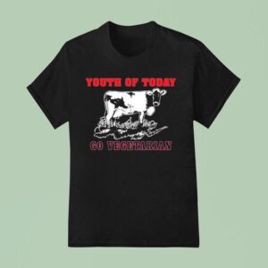 Youth Of Today Go Vegetarian Cow T Shirt