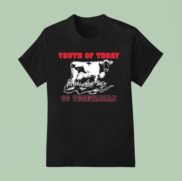 Youth Of Today Go Vegetarian Cow T Shirt