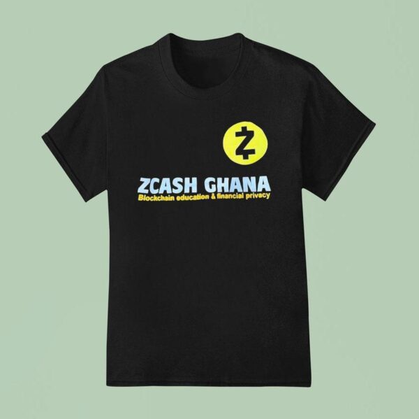 Zcash Ghana Blockchain Education And Financial Privacy T Shirt
