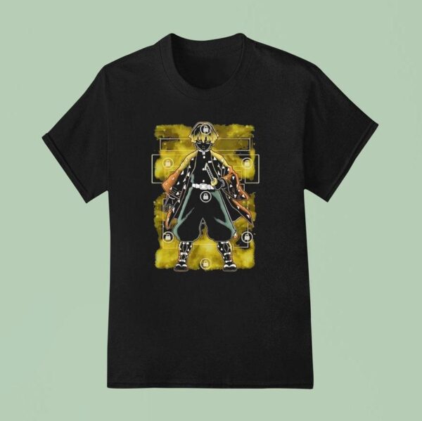 Zenitsu Agatsuma From Demon Slayer Kimetsu No Yaiba T Shirt