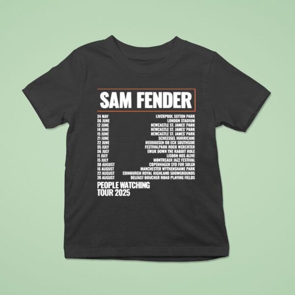 Tour Sam Fender People Watching T Shirt