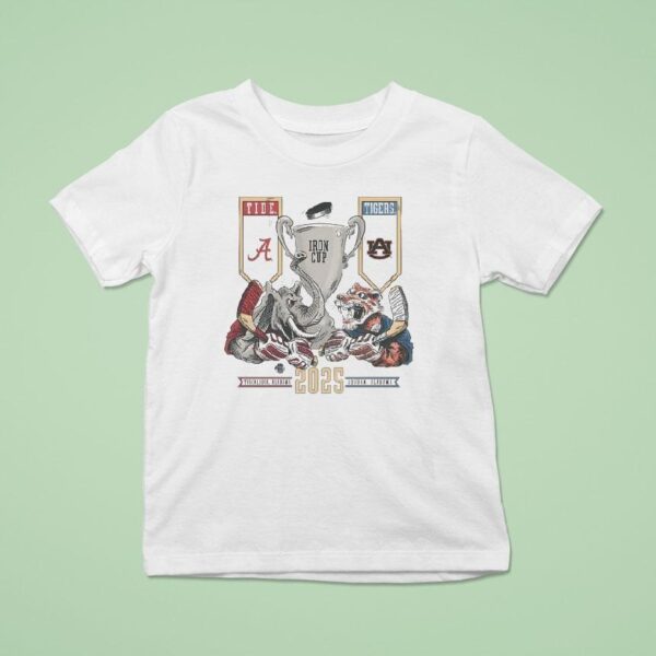 Alabama Crimson Tide Vs Auburn Tigers Iron Cup Hockey T Shirt