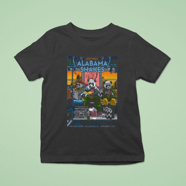 Alabama Shakes The Mann Center In Philadelphia Pa Sep Tour Panda T Shirt