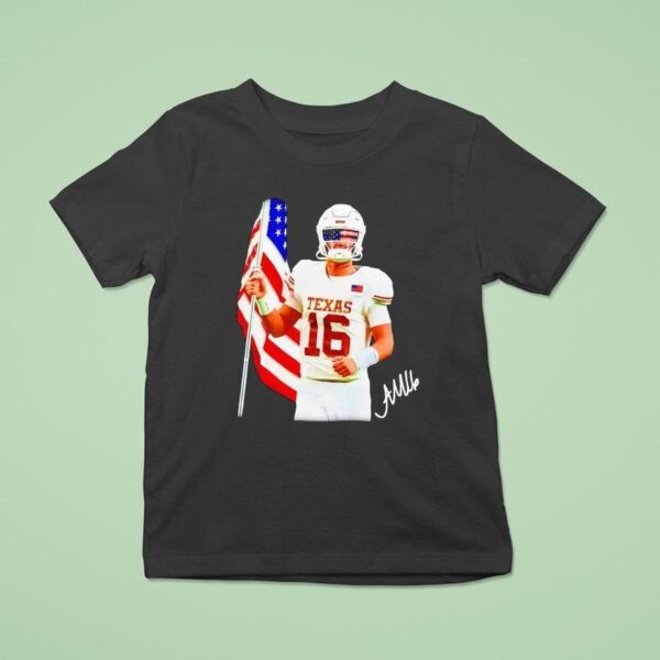 Arch Manning Texas Longhorns Usa American Football Quarterback T Shirt