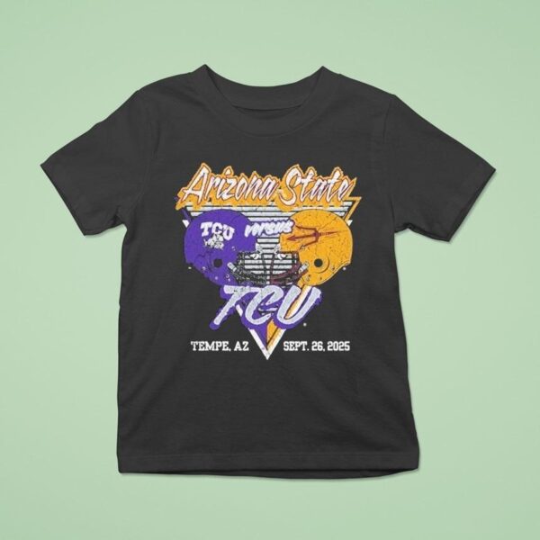 Arizona State Sun Devils Vs Tcu Horned Frogs Gameday Tempe Az Sept T Shirt