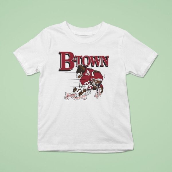 B Town Indiana Hoosiers Mascot Football T Shirt