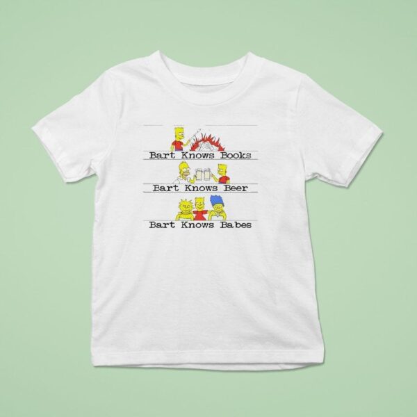 Bart Knows Books Bart Knows Beer T Shirt