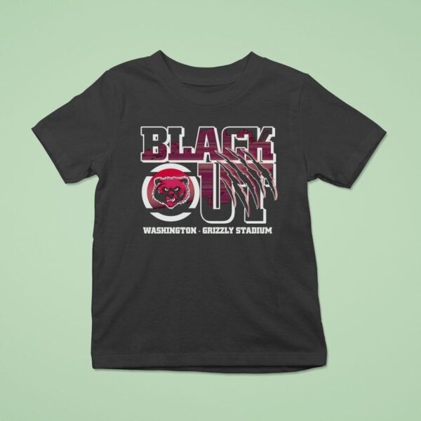Blackout Washington Grizzly Stadium T Shirt