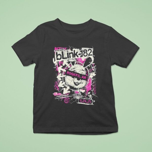 Blink Missionary Impossible Tour September In Rogers Ar Bunny T Shirt