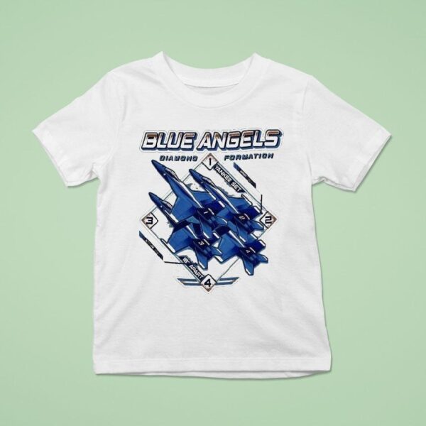 Blue Angels Diamond Formation Naval Aviation Museum T Shirt