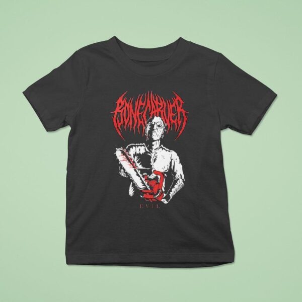 Bonecarver Evil Chainsaw T Shirt