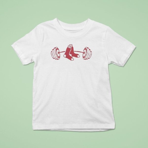 Boston Red Sox Weight Lifting Logo T Shirt