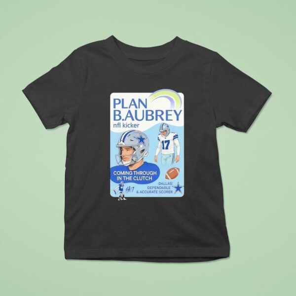 Brandon Aubrey Dallas Cowboys Nfl Kicker Coming Through In The Clutch T Shirt