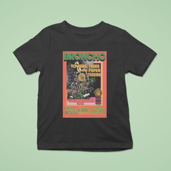 Broncho Tower Theatre In Oklahoma City Ok T Shirt