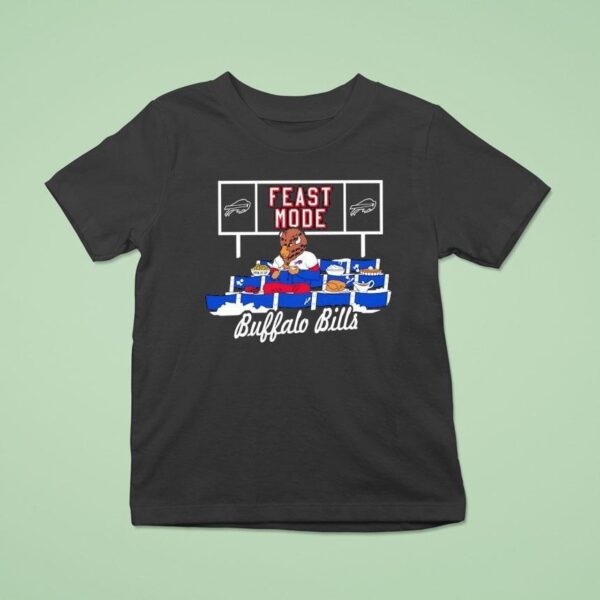 Buffalo Bills Football Mascot Eating Feast Mode T Shirt