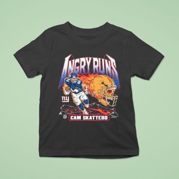 Cam Skattebo New York Giants Angry Runs Player T Shirt