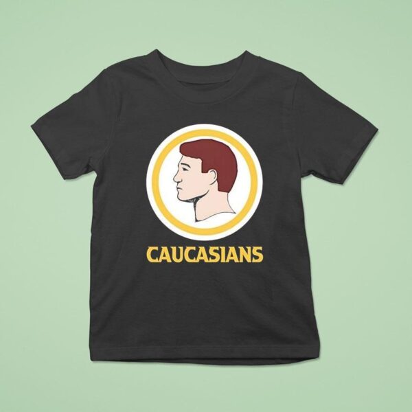 Caucasians Style Washington Commanders Logo Parody T Shirt