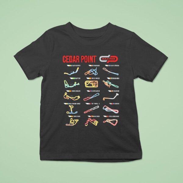Cedar Point Racing Track Layou T Shirt