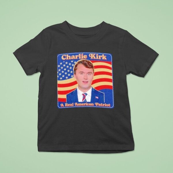 Charlie Kirk A Real American Patriot Usa T Shirt