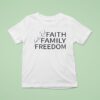 Charlie Kirk Faith Family Freedom Signature T Shirt