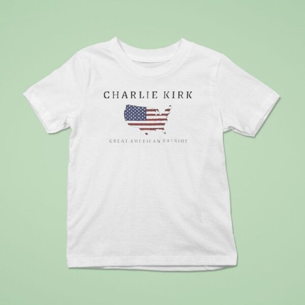 Charlie Kirk Great American Patriot United State Map T Shirt